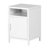 Sweedi Metal 1-Door Nightstand White
