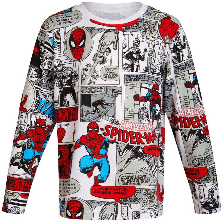 Marvel - t-shirt à manches longues - Spiderman / blanc