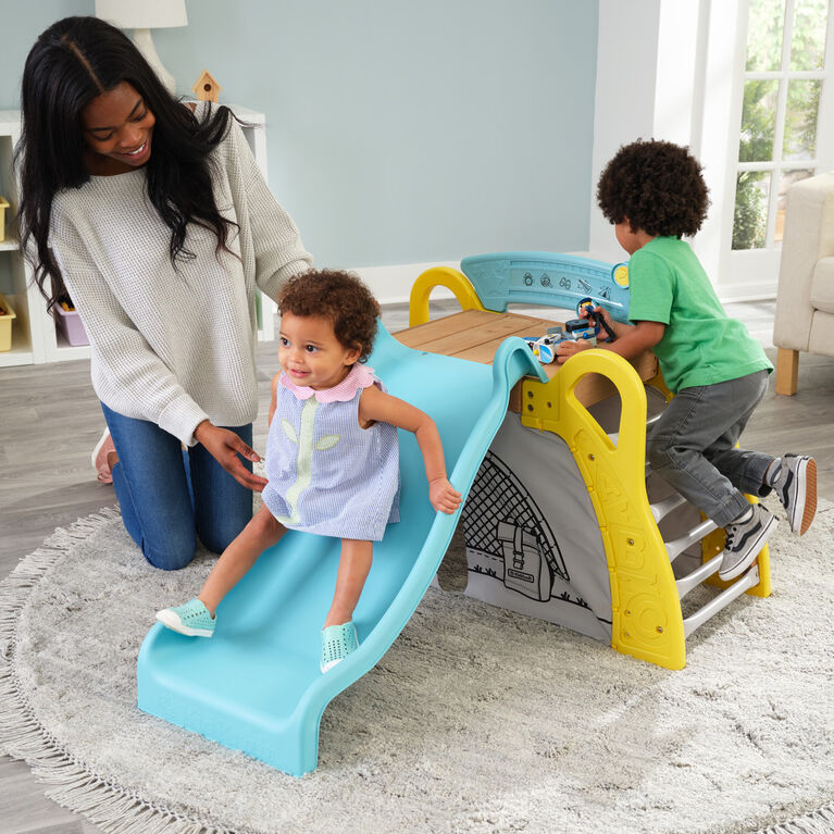 KidKraft - Camp and Slide Toddler Climber with Hideaway Tent