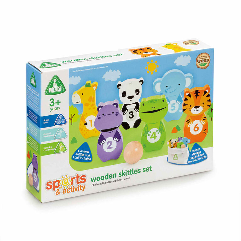 Early Learning Centre Wooden Skittles Set - Notre exclusivité