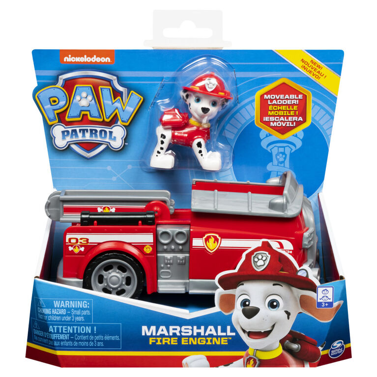 PAW Patrol, Camion de pompier de Marcus avec figurine à collectionner