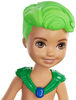 Poupée Chelsea Triton ​Barbie Dreamtopia, 16,5cm (6,5po), vert