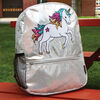 Fashion Angels - Silver Shimmer Sequin Unicorn Backpack