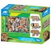 Animal Planet: Big Cats - 100 Piece 3D Puzzle with 3 Figures