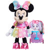 Disney Junior Minnie Mouse Waggin' Wagon Lights and Sounds Feature Plush - English Edition