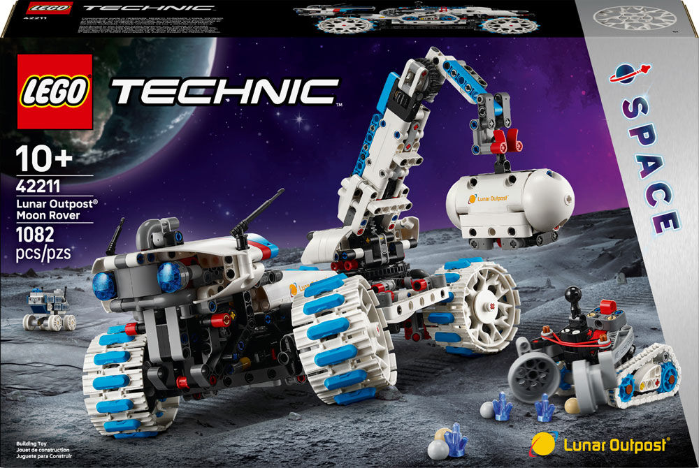 LEGO Technic Lunar Outpost Moon Rover Space Vehicle Building Toy for Kids, Ages 10+ - 42211