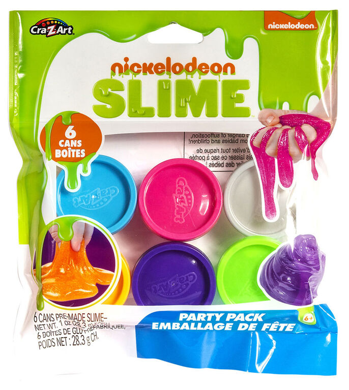 Nickelodeon FÊTE DE SLIME Pack - 6 couleurs