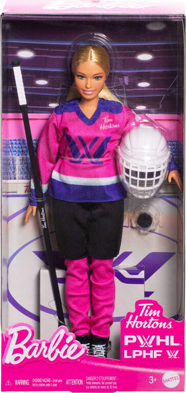 Barbie Poup&eacute;e et accessoires PWHL Tim Hortons Joueuse de hockey