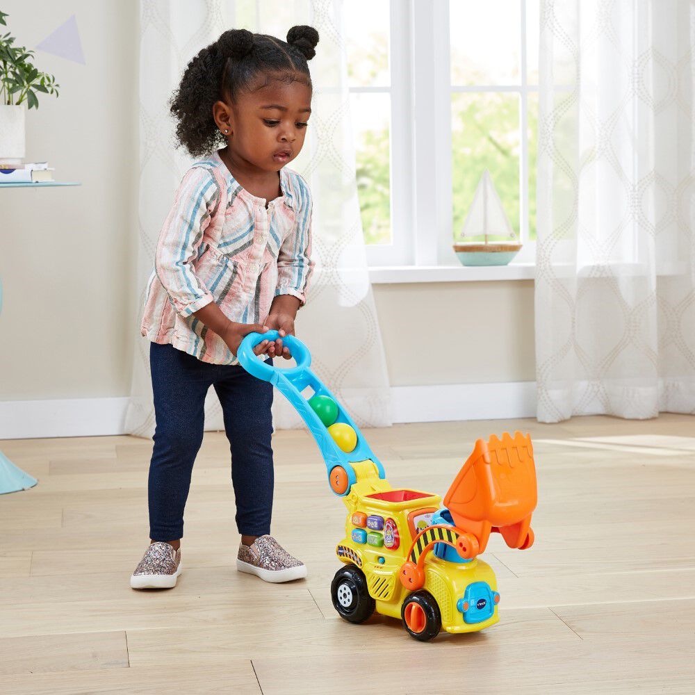 vtech push & pop bulldozer toy