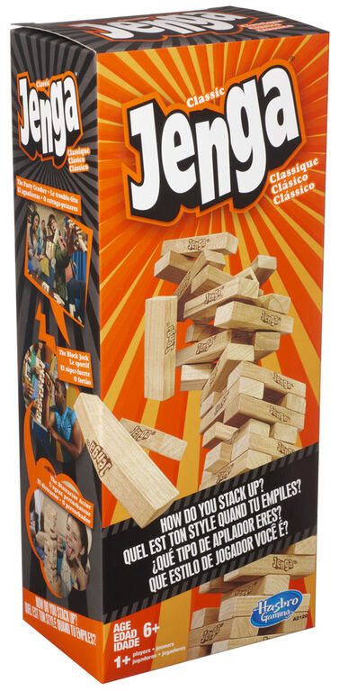 Jenga de Hasbro Gaming - les motifs peuvent varier