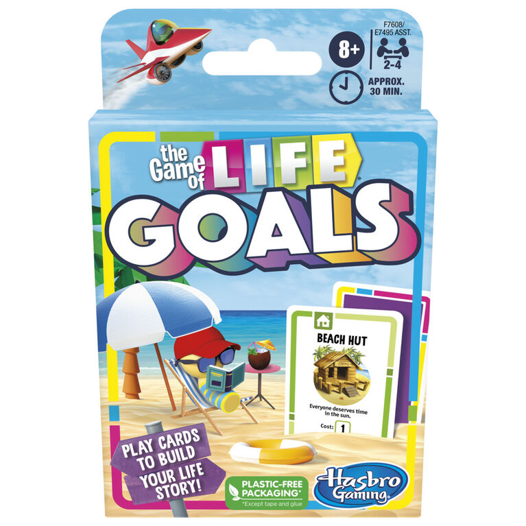 The Game of Life Goals Game, Quick-Playing Card Game for 2-4 Players - English Edition