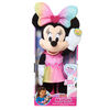 Disney Junior Minnie Mouse Sparkle and Sing Minnie Mouse, 13 Inch Feature Plush with Lights and Sounds