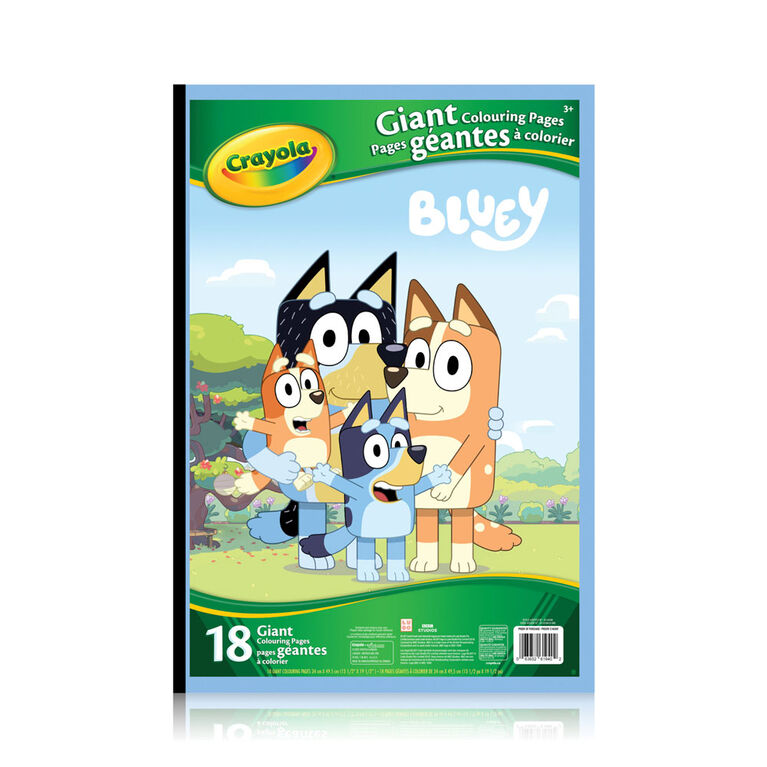 Pages géantes à colorier Bluey