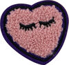 Patchs: Paquet De 2 Étoile En Peluche (Rose Avec Dos Violet)<br>Rose Coeur Pailleté