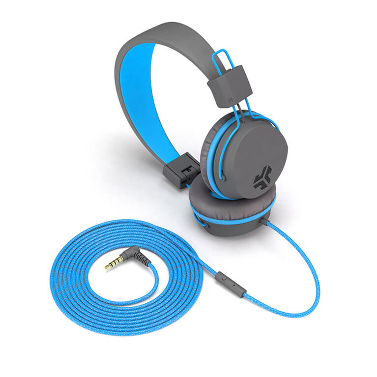 JLab Audio JBuddies Over Ear Folding Headphos Bl/Gr