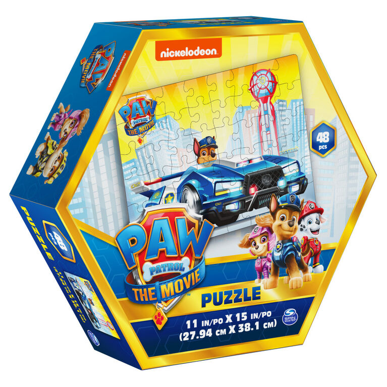 La Pat' Patrouille : Le Film, Puzzle de 48 pièces, pour les enfants à partir de 4 ans, Chase