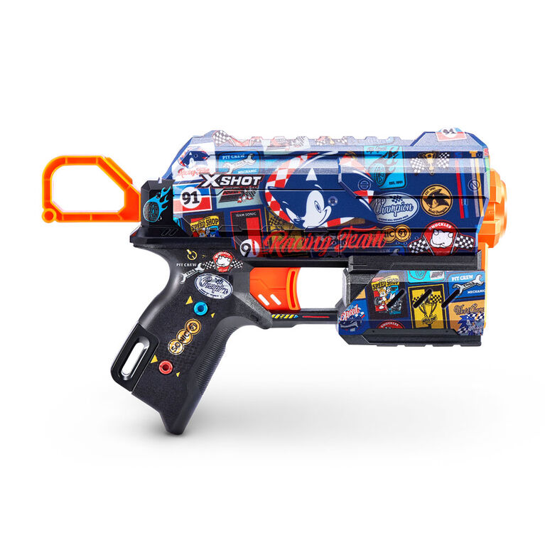 Zuru X-Shot Skins Flux Blaster Mega Sonic Skin - Race Team