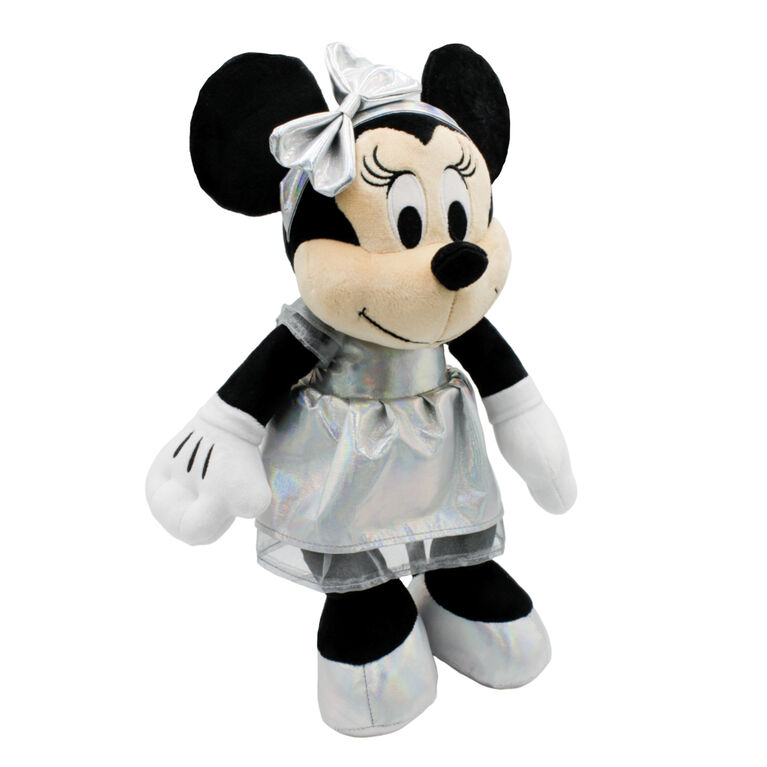 Disney - Peluche Minnie Mouse avec tenue de célébration du 100ème anniversaire de Disney - 14''