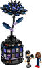 LEGO Mercredi Le Dahlia Noir, Décoration de Chambre ou Fausse Plante pour Enfants 76784
