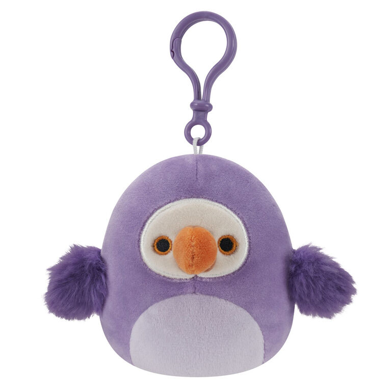 Squishmallows 3.5" Clip On - Neha the Purple Dodo Bird