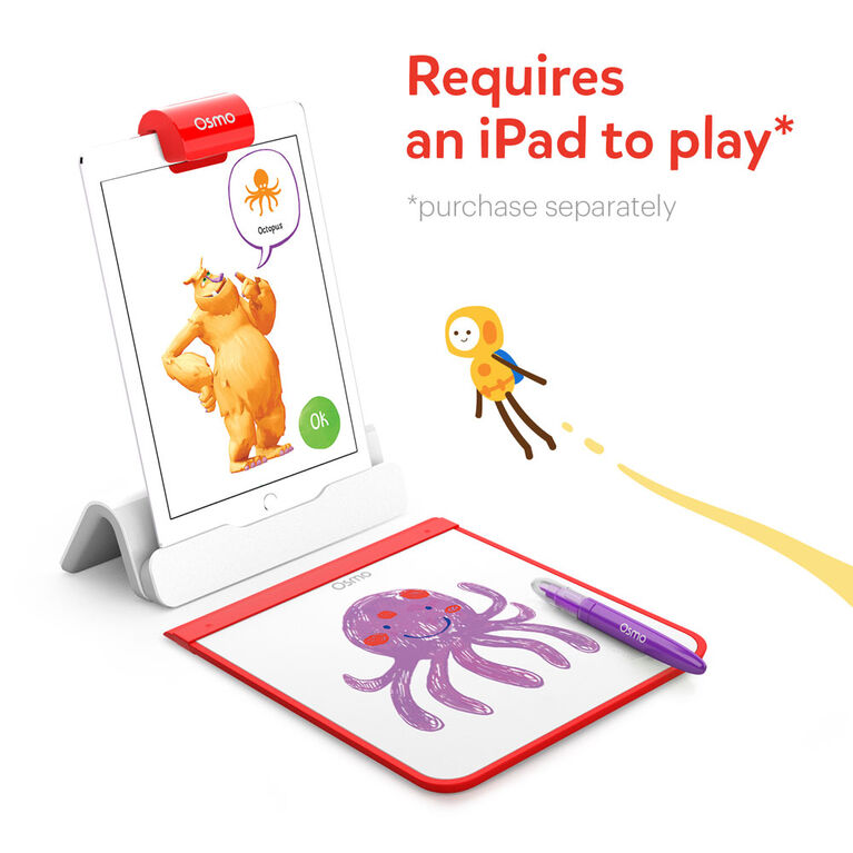 Osmo - Creative Starter Kit for iPad - 3 Educational Learning Games (Osmo Base Included)