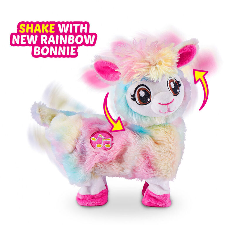 Pets Alive - Rainbow Bonnie the Booty Shakin Llama Battery-Powered Dancing Robotic Toy