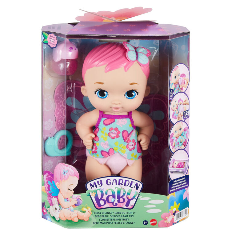 My Garden Baby Feed and Change Baby Butterfly Doll - R Exclusive