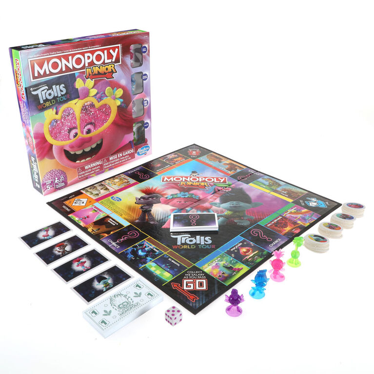 Monopoly Junior: DreamWorks Trolls World Tour Edition Board Game