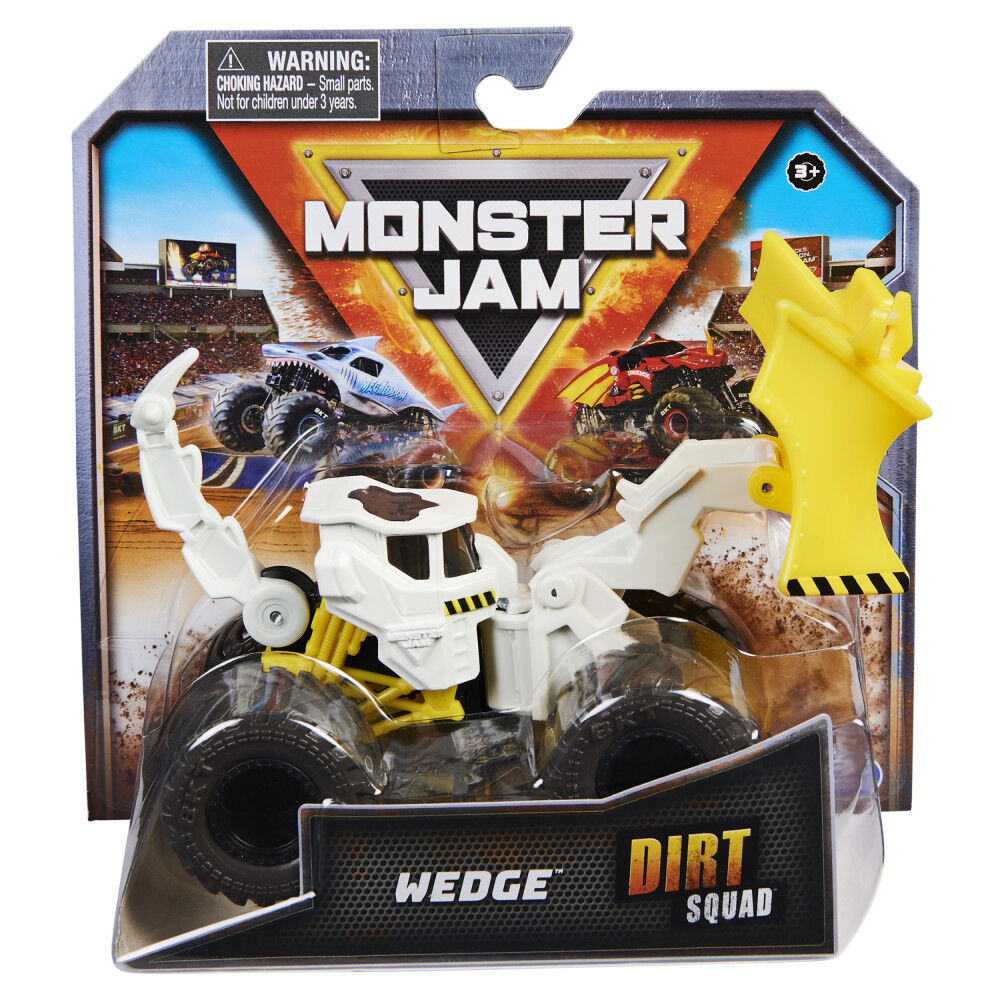 Monster Jam, Official Wedge Dirt Squad Monster Truck with Moving Parts, 1:64 Scale Die-Cast Vehicle