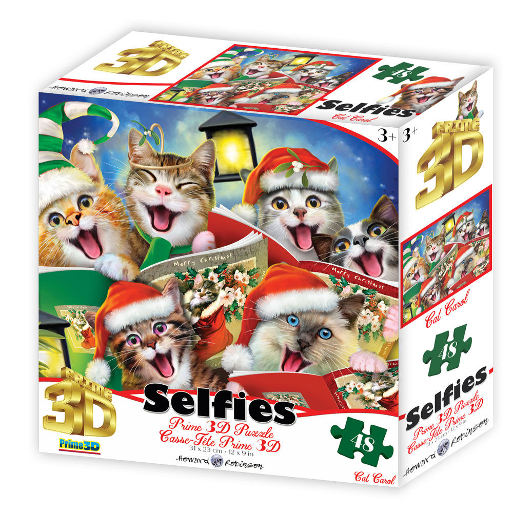 Howard Robinson Christmas: Cat Caroling Selfie- 48 pieces