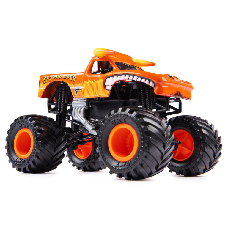 Monster Jam, Official El Toro Loco Monster Truck, Collector Die-Cast Vehicle, 1:24 Scale
