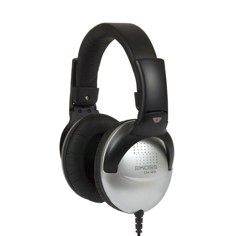 Koss Headphone UR29 Foldable w/volume control Black/Silver Toys R Us