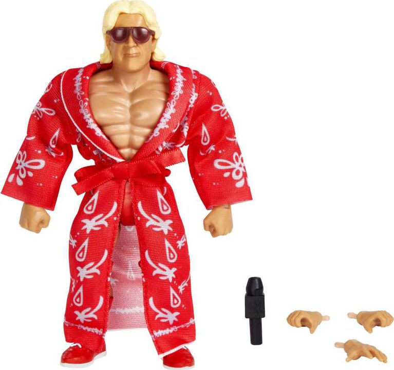 WWE Superstars Action Figure & Accessories Sets, 6-inch Retro Collectible with 16 Articulation Points (Styles May Vary)