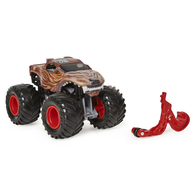 Monster Jam, Official Wolf's Head Monster Truck, Die-Cast Vehicle, Arena Favorites Series, 1:64 Scale