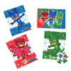 PJ Masks, Coffret de 4 puzzles de 48 pièces faciles à assembler, dessin animé Disney Junior, Catboy, Owlette, Gekko