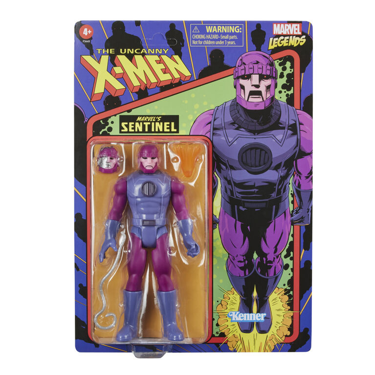 Hasbro Marvel Legends Series Retro 375 Collection, figurine Marvel's Sentinel échelle 9,5 cm, avec 3 accessoires