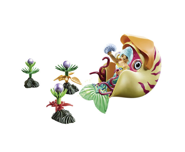 Playmobil Mermaid With Sea Snail Gondola 70098