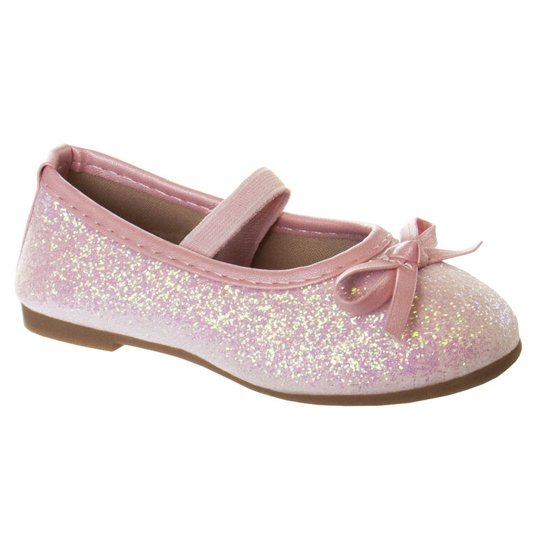 Laura Ashley Ballet Flats Pink Glitter Size 11
