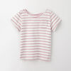 12-18m t-shirt à poche à manches courtes - rayures violettes pâles