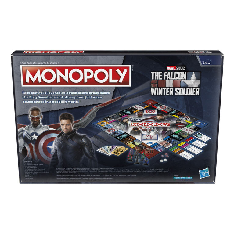 Monopoly: Marvel Studios' The Falcon and the Winter Soldier Edition Board Game for Marvel Fans