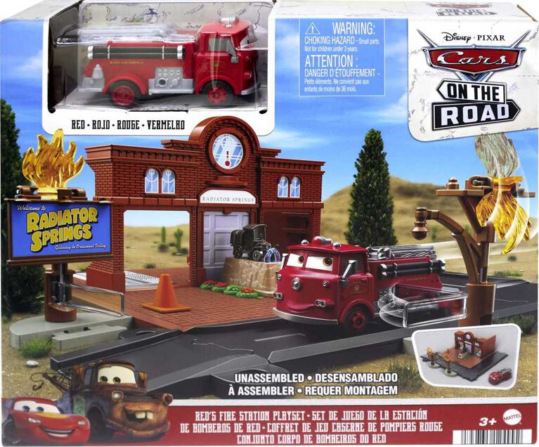 Disney/Pixar Cars On The Road La Caserne de pompiers de Red