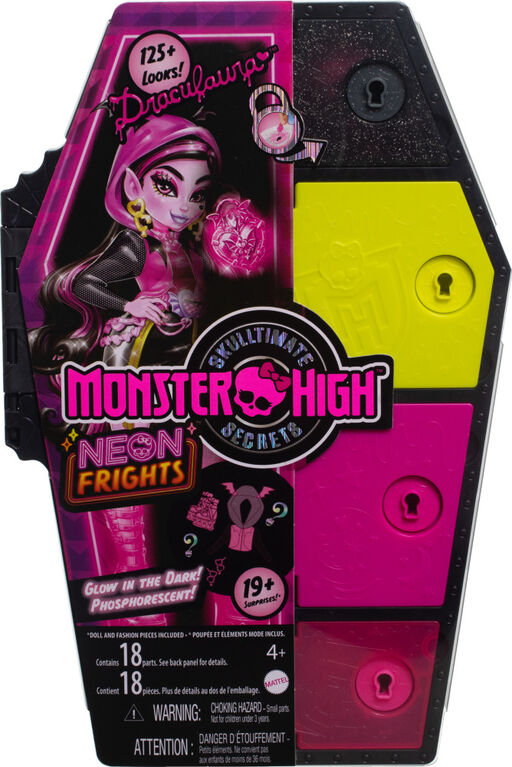Monster High-Coffret Monstrueux Secrets-Draculaura Frayeurs Néon