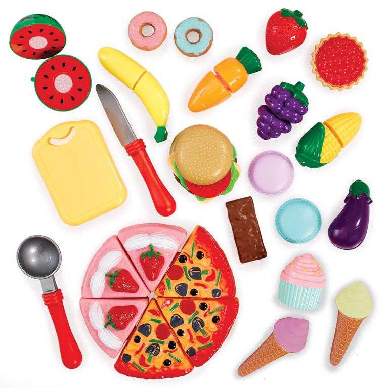 Busy Me Slice & Play Party Time Food PlaySet - R Exclusive