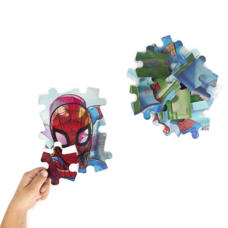 Marvel Super Heroes, Puzzle lenticulaire (3D) de 48 pièces