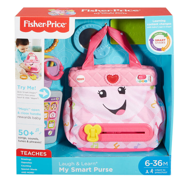 Fisher-Price Rires et Éveil - Mon sac à main intelligent - Édition anglaise