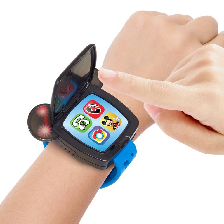 Montre Connectée Disney Junior Mickey Mouse Funhouse pour Enfants, Montre Petits Enfants, Jouet Sons et Lumières - Édition anglaise
