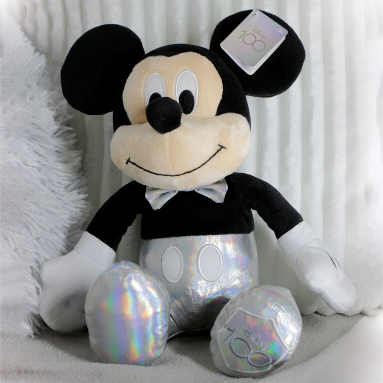 Disney100 - Mickey Mouse  Plush with Disney 100th celebration Outfit - 14''