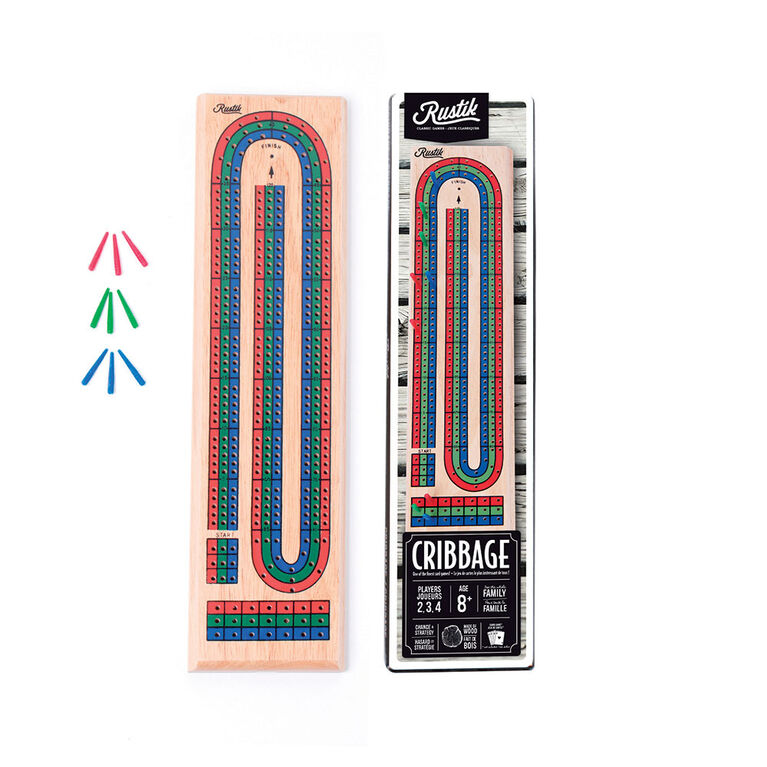 Cribbage Board - 3 Player - French Edition