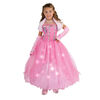 Light Up Pink Princess Dress Costume Size Small (4-6)