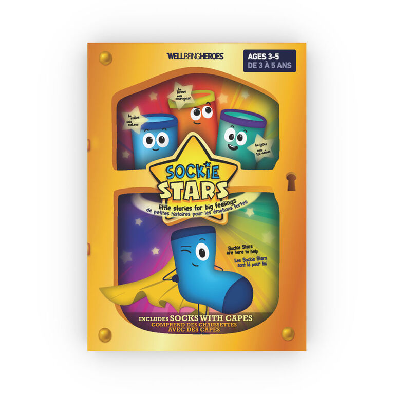 Wellbeing Heroes' Sockie Stars - âgés 3-5 - Édition anglaise